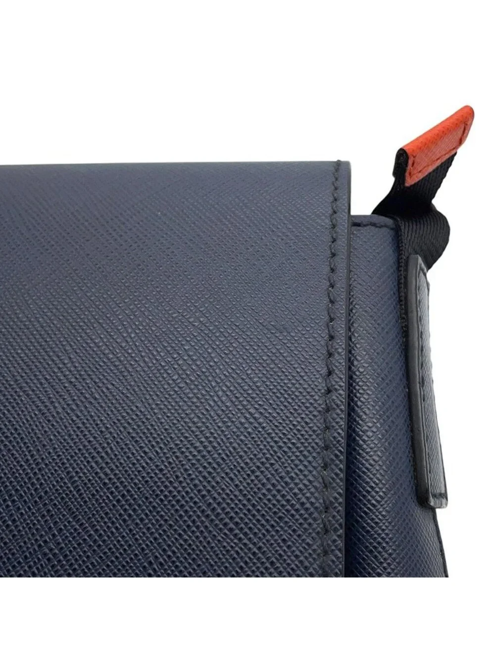 Prada Shoulder Bag Triangle Logo Saffiano Leather
